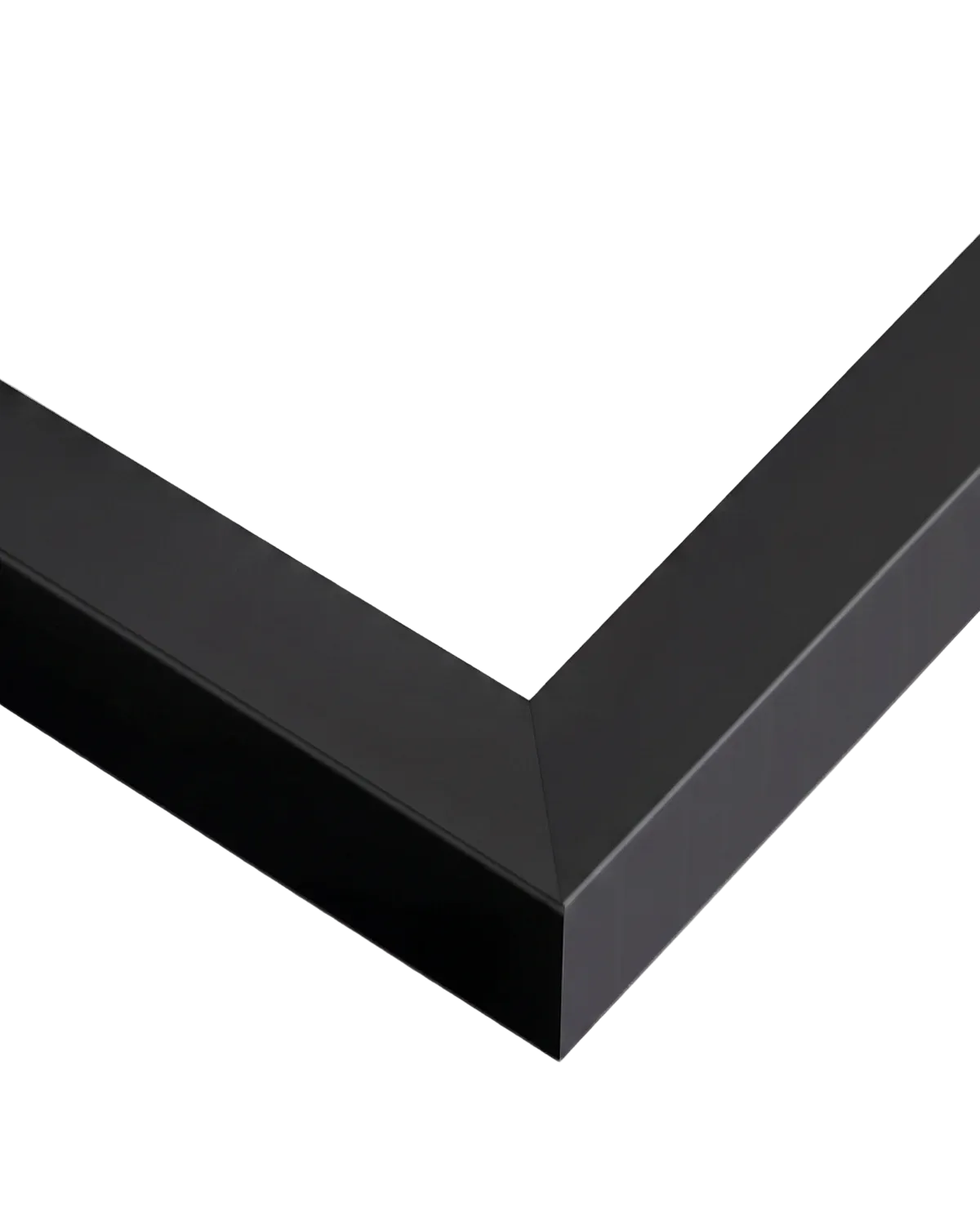 A picture of a black wooden frame.