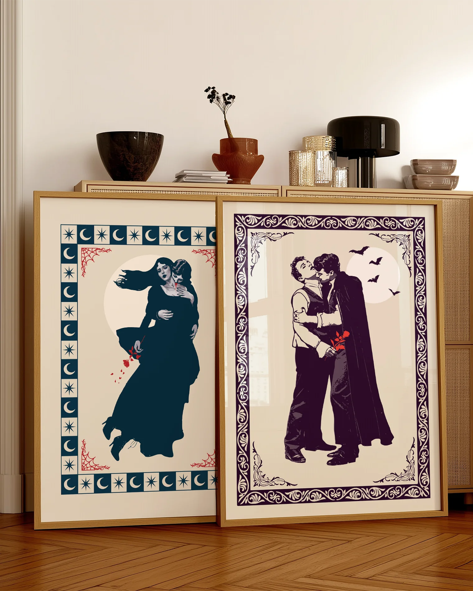 A poster with a gay vampire couple.