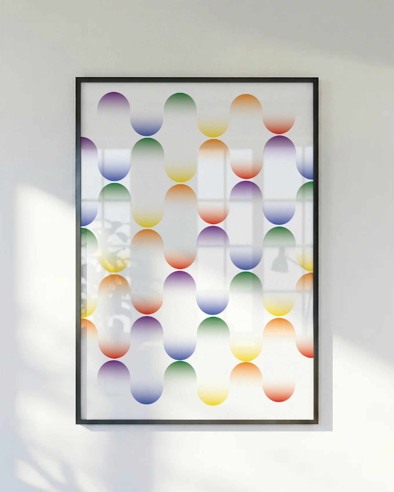 Abstract gay pride poster.