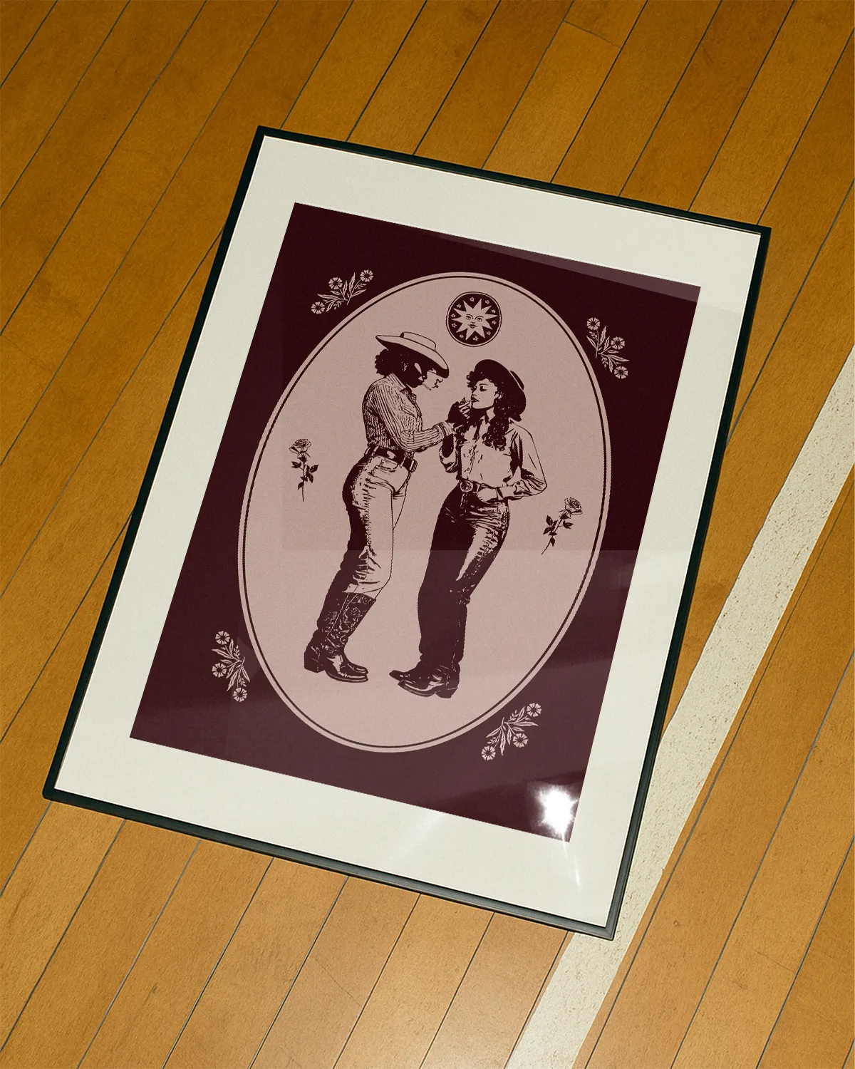Review image of a sapphic print.