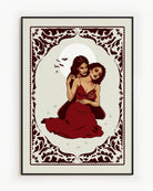 A poster with a lesbian vampire couple.