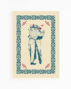 A print with two, slow. dancing gay cowboys.