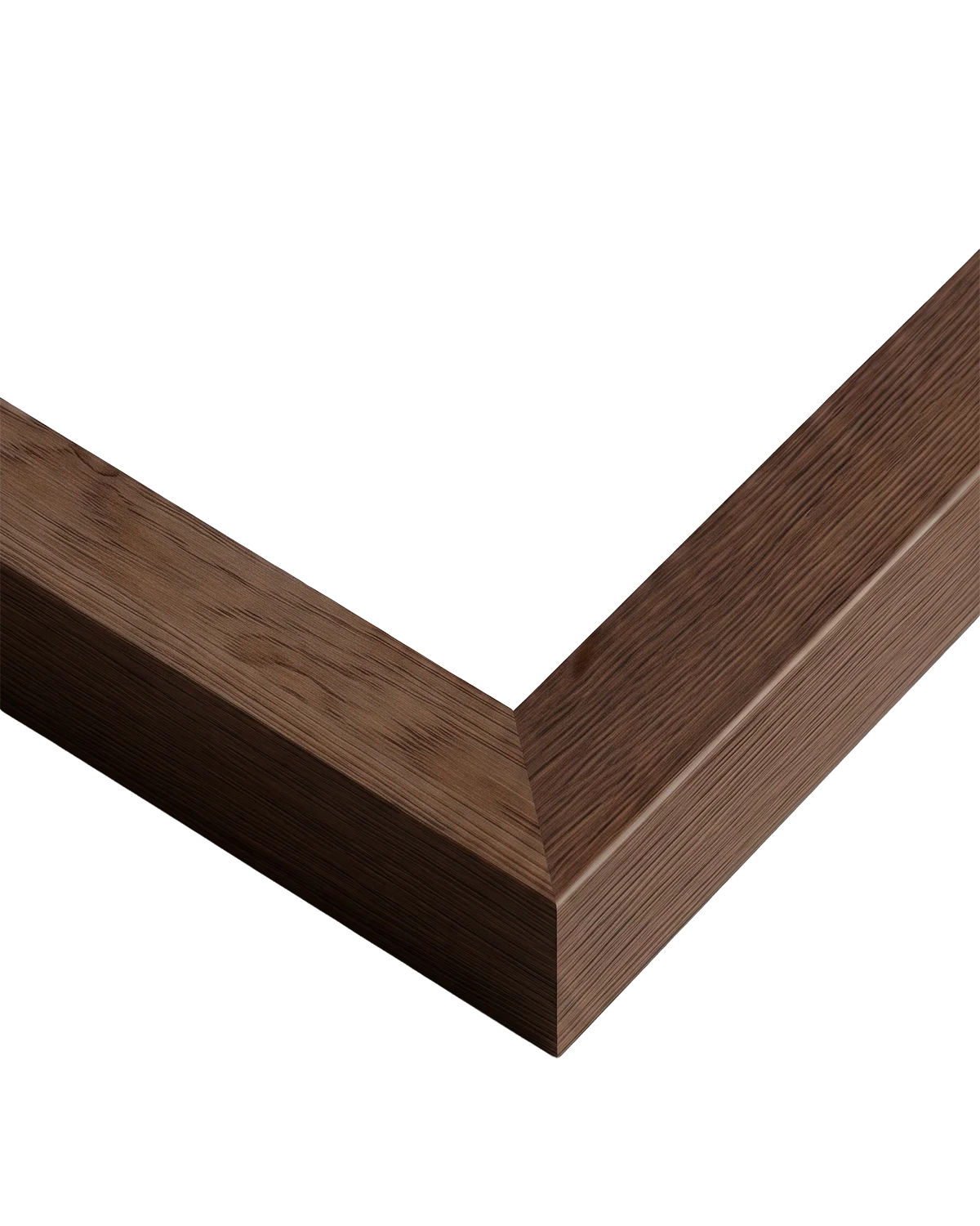 A picture of a dark wooden frame.