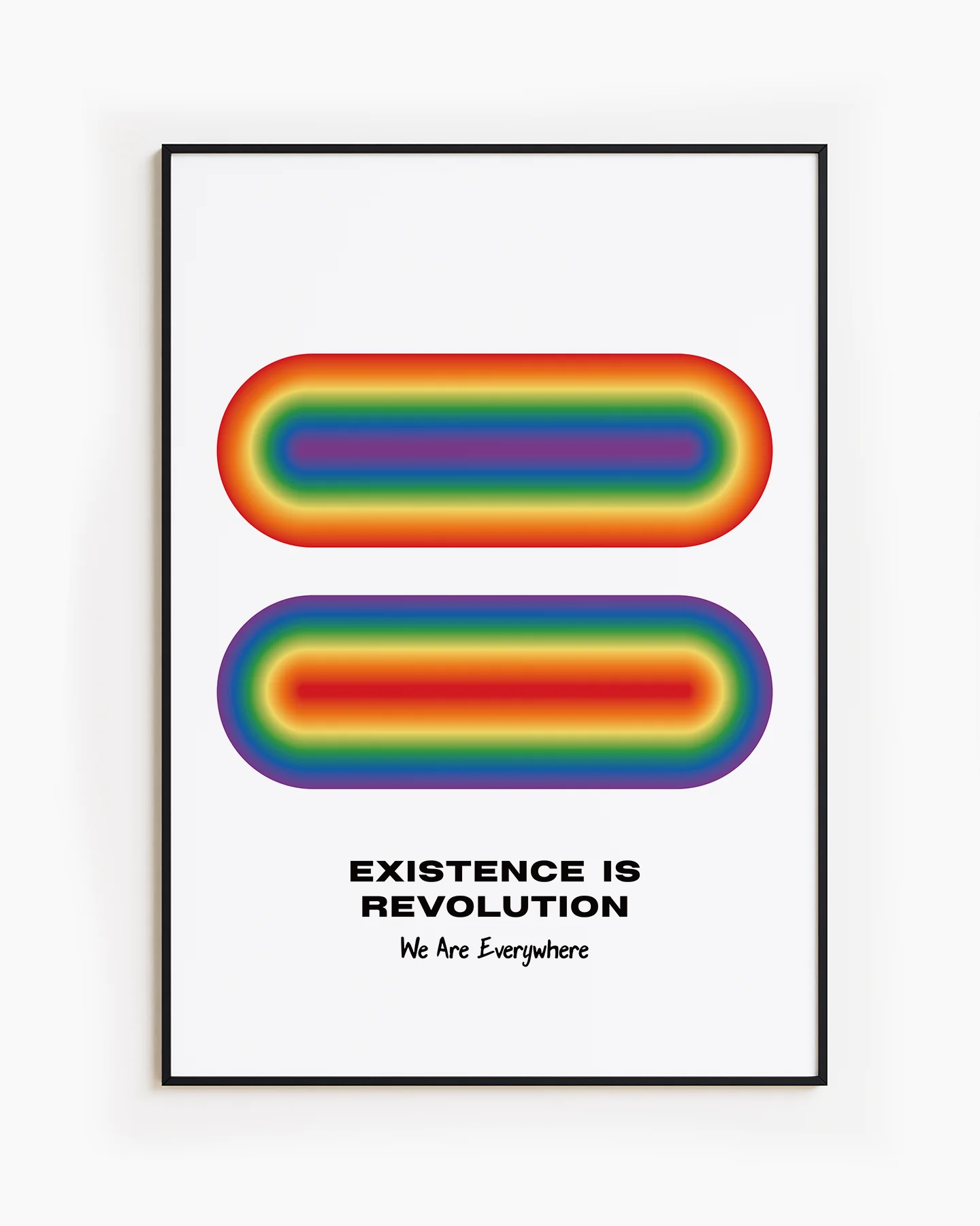 A gay pride poster.