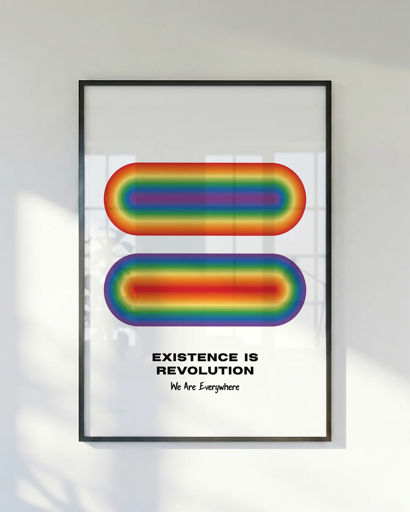 A gay pride poster.