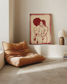 The poster depicts two naked, black women in a romantic pose.
