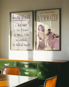 A poster with the ultimate list of house rules:
1. Be Gay
2. Do Crime
3. Spill Tea
4. Vogue
5. Serve Mug
