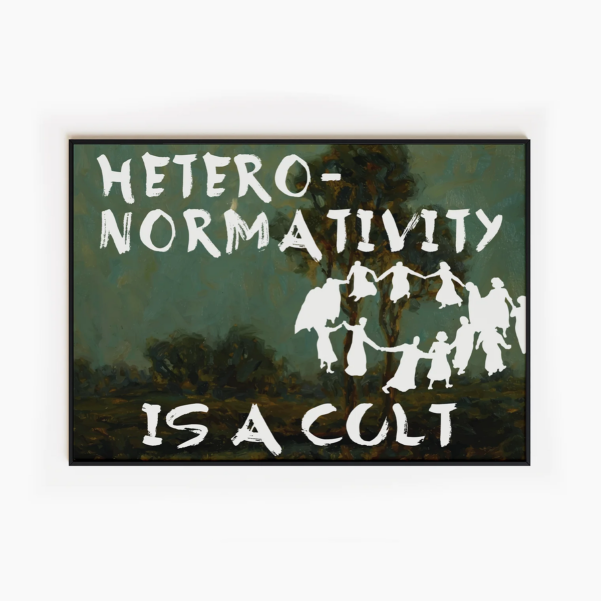 Heteronormativity Is A Cult Poster | LGBTQIA+ Wall Art | QueerWall.com