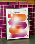 A poster of the lesbian sunset pride flag.