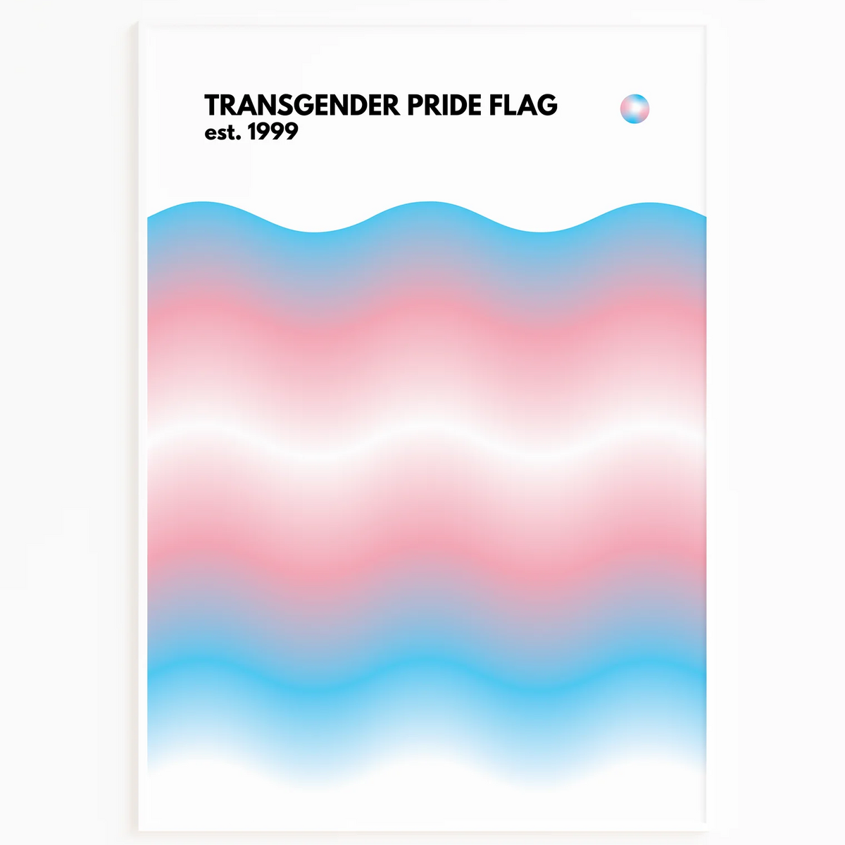 Transgender Pride Flag Print | LGBTQIA+ Wall Art | QueerWall.com