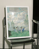 Postern föreställer sex kvinnor, dansandes i en ring, med texten 'WHAT'S LIFE WITHOUT LESBIANS."